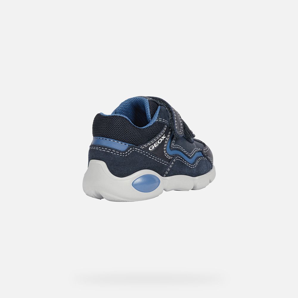 Geox Sneakers Navy Pillow Boy - Geox Baby Shoes - YWABGI843